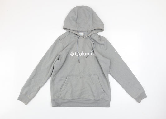 Columbia Men's Grey Pullover Hoodie Medium Outdoor Fleece