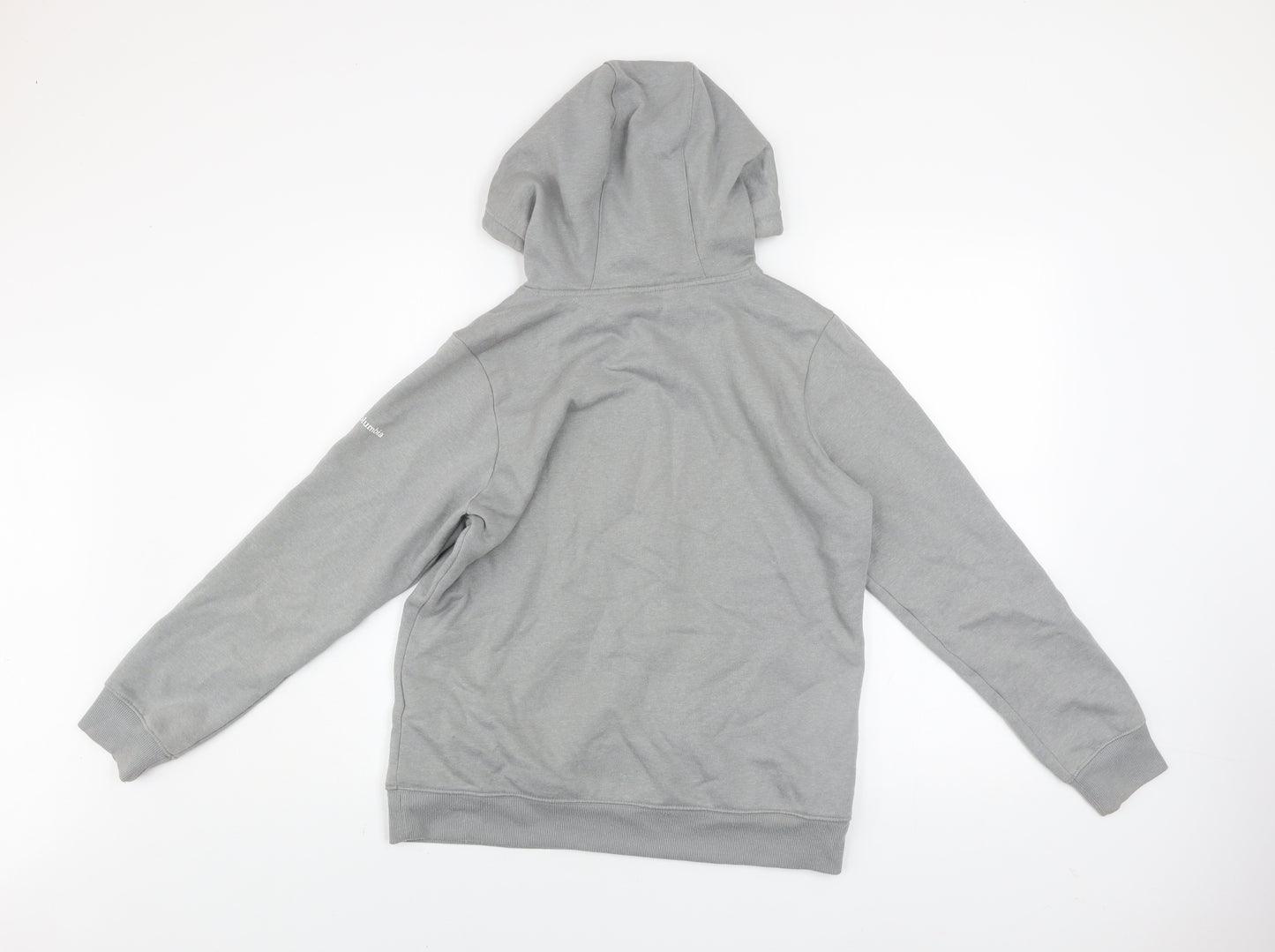 Columbia Men's Grey Pullover Hoodie Medium Outdoor Fleece