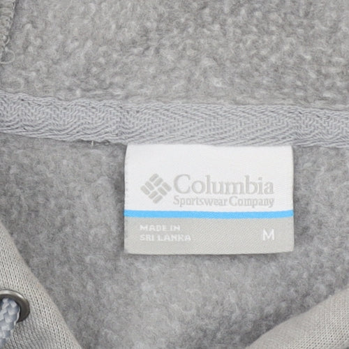 Columbia Men's Grey Pullover Hoodie Medium Outdoor Fleece