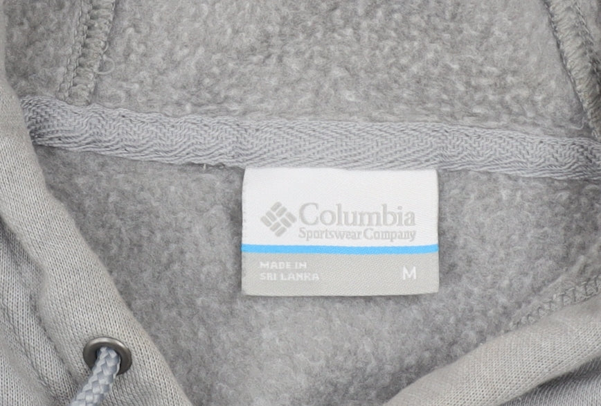 Columbia Men's Grey Pullover Hoodie Medium Outdoor Fleece