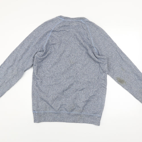 Jack Wills Mens Blue Cotton Crew Neck Pullover Jumper M