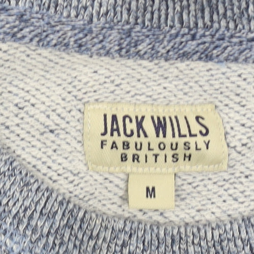 Jack Wills Mens Blue Cotton Crew Neck Pullover Jumper M