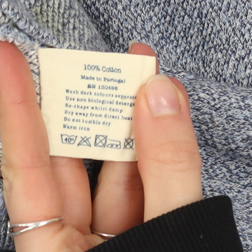 Jack Wills Mens Blue Cotton Crew Neck Pullover Jumper M