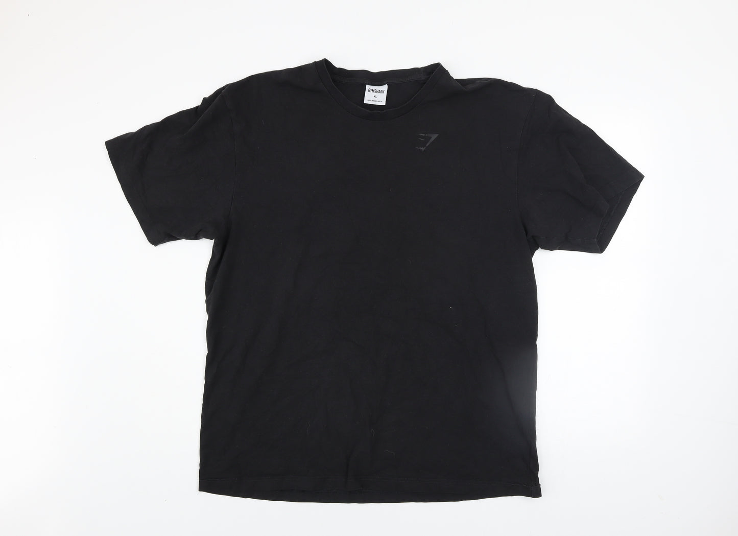 Gymshark Men's Black XL Athletic Stretch Crew Neck T-Shirt