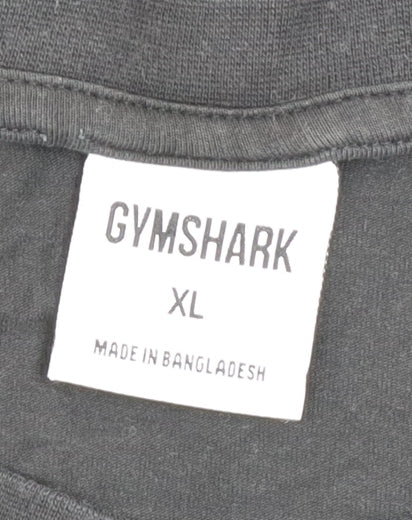 Gymshark Men's Black XL Athletic Stretch Crew Neck T-Shirt