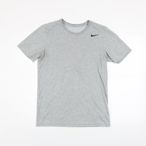 Nike Men's Grey Dri-Fit Athletic T-Shirt Small