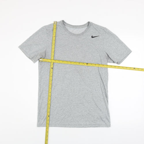 Nike Men's Grey Dri-Fit Athletic T-Shirt Small