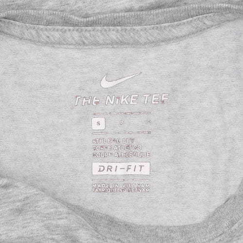 Nike Men's Grey Dri-Fit Athletic T-Shirt Small