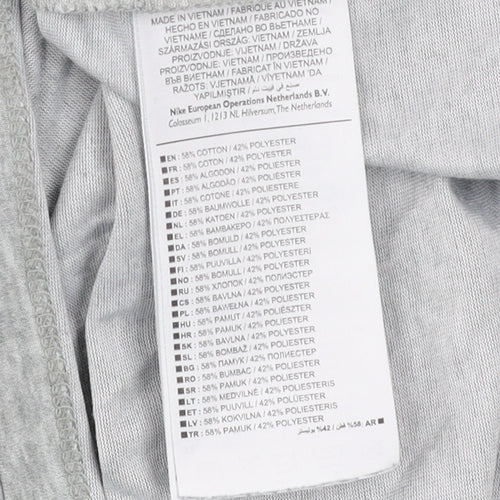Nike Men's Grey Dri-Fit Athletic T-Shirt Small