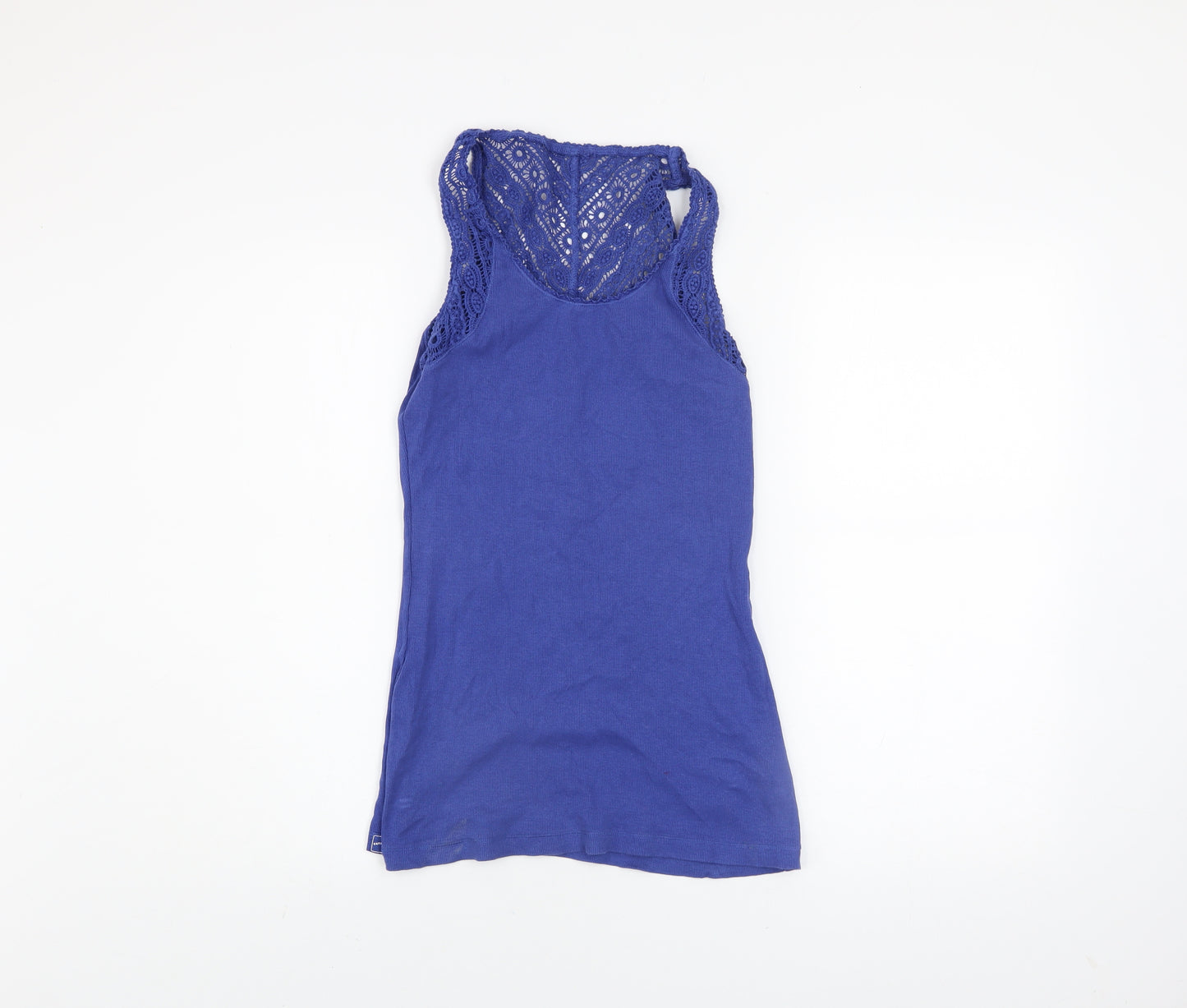 FatFace Women Blue Lace Camisole Tank Top Size 12