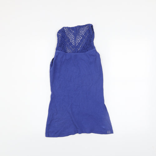 FatFace Women Blue Lace Camisole Tank Top Size 12