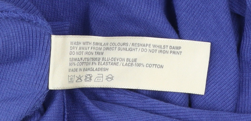 FatFace Women Blue Lace Camisole Tank Top Size 12