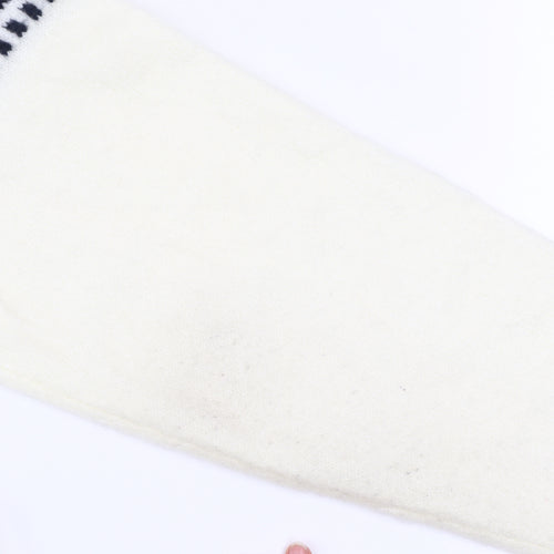 Livergy Men’s Ivory Geometric 1/2 Zip High Neck Jumper XL