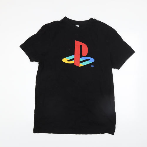 PlayStation Men's Black XL Graphic Gaming T-Shirt Cotton Crew Neck