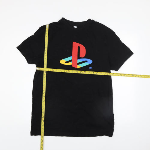 PlayStation Men's Black XL Graphic Gaming T-Shirt Cotton Crew Neck