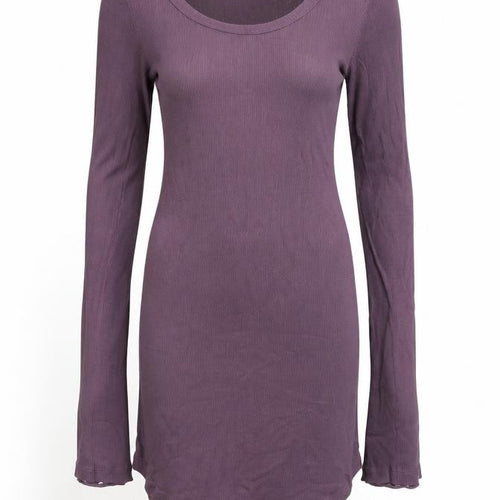 bok CENTRAL Women's Purple Cotton Bodycon Mini Dress Size 10