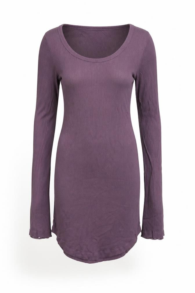 bok CENTRAL Women's Purple Cotton Bodycon Mini Dress Size 10