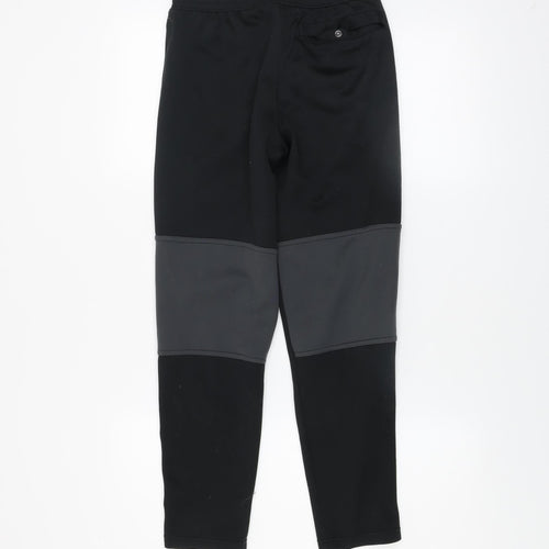 Nike Boys Black Jogger Trousers Size 13 Years Polyester Blend Activewear