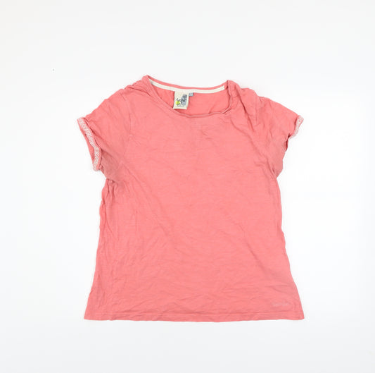 Weird Fish Women’s Pink Organic Cotton T-Shirt Size 14