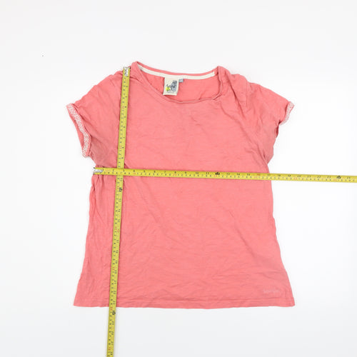 Weird Fish Women’s Pink Organic Cotton T-Shirt Size 14