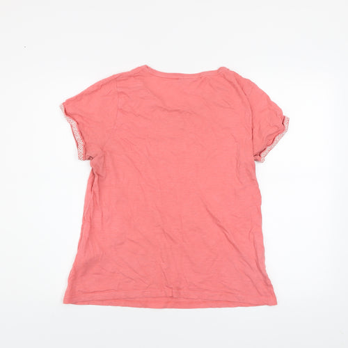 Weird Fish Women’s Pink Organic Cotton T-Shirt Size 14