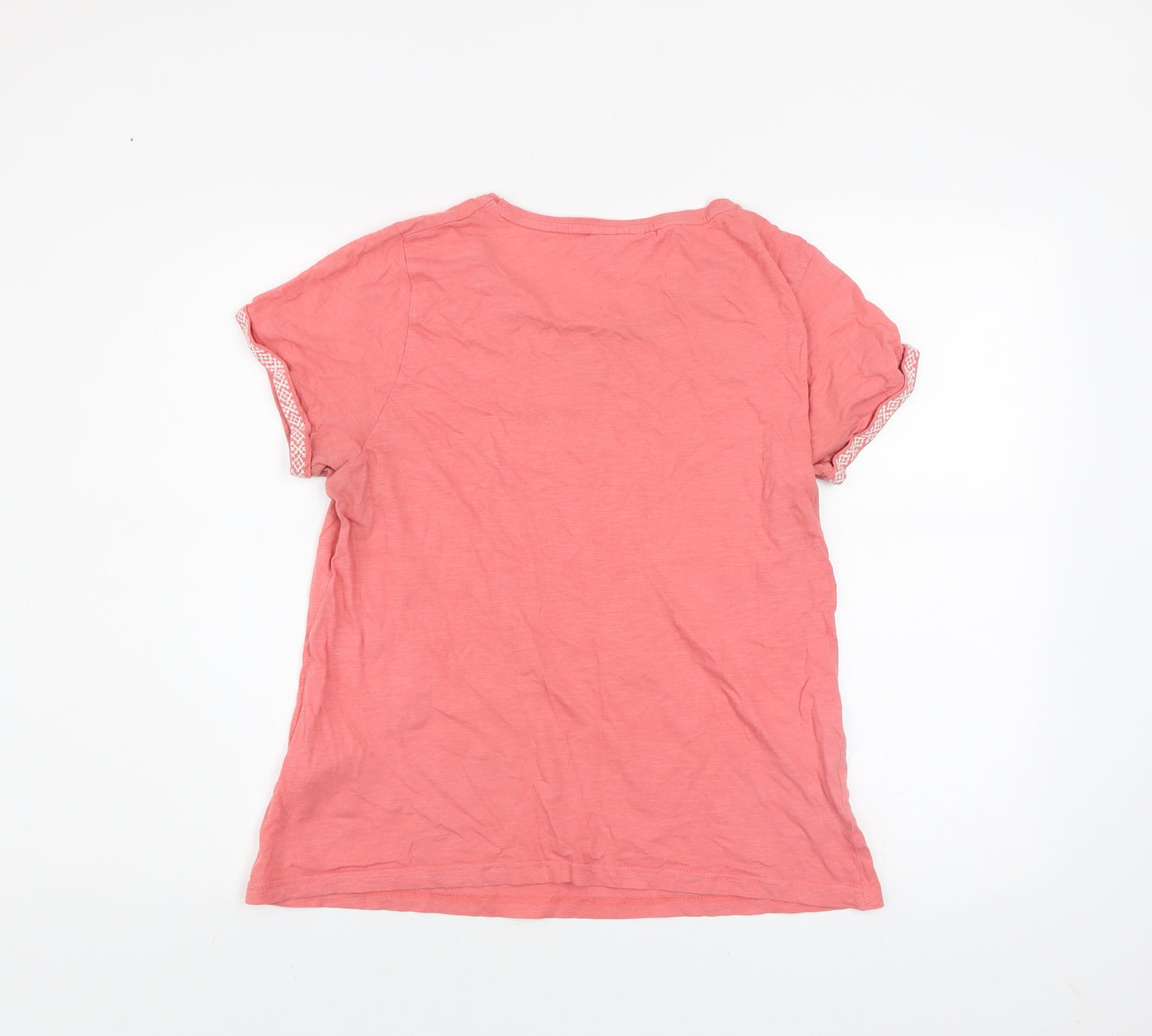 Weird Fish Women’s Pink Organic Cotton T-Shirt Size 14