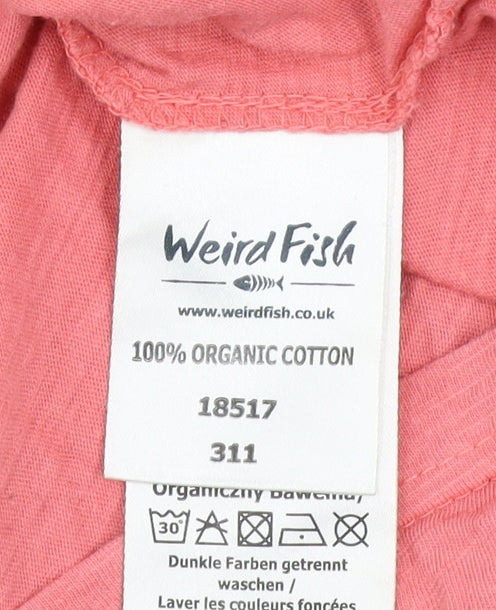 Weird Fish Women’s Pink Organic Cotton T-Shirt Size 14