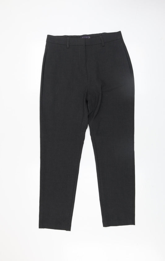 Marks and Spencer Women's Black Slim Tapered Work Trousers Size 10