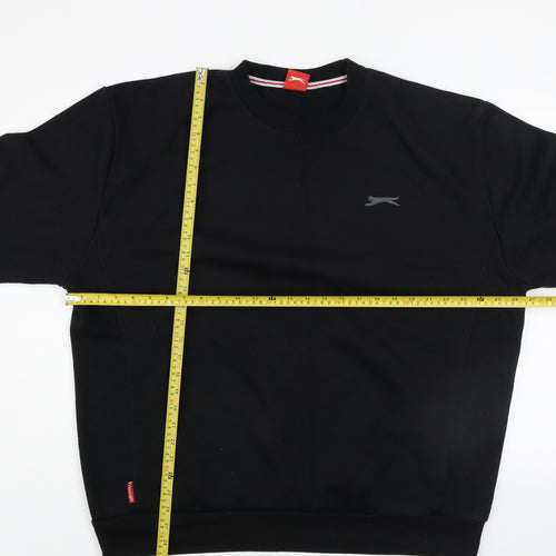 Slazenger Men's Black 2XL Pullover Sweatshirt Crew Neck