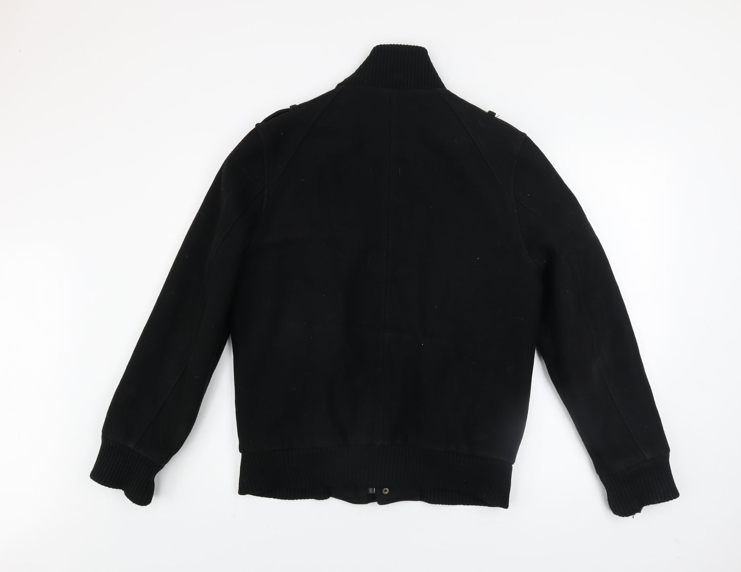 Burton Men's Black Wool Blend Bomber Jacket Size S