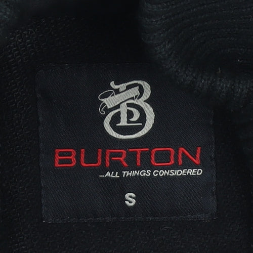 Burton Men's Black Wool Blend Bomber Jacket Size S