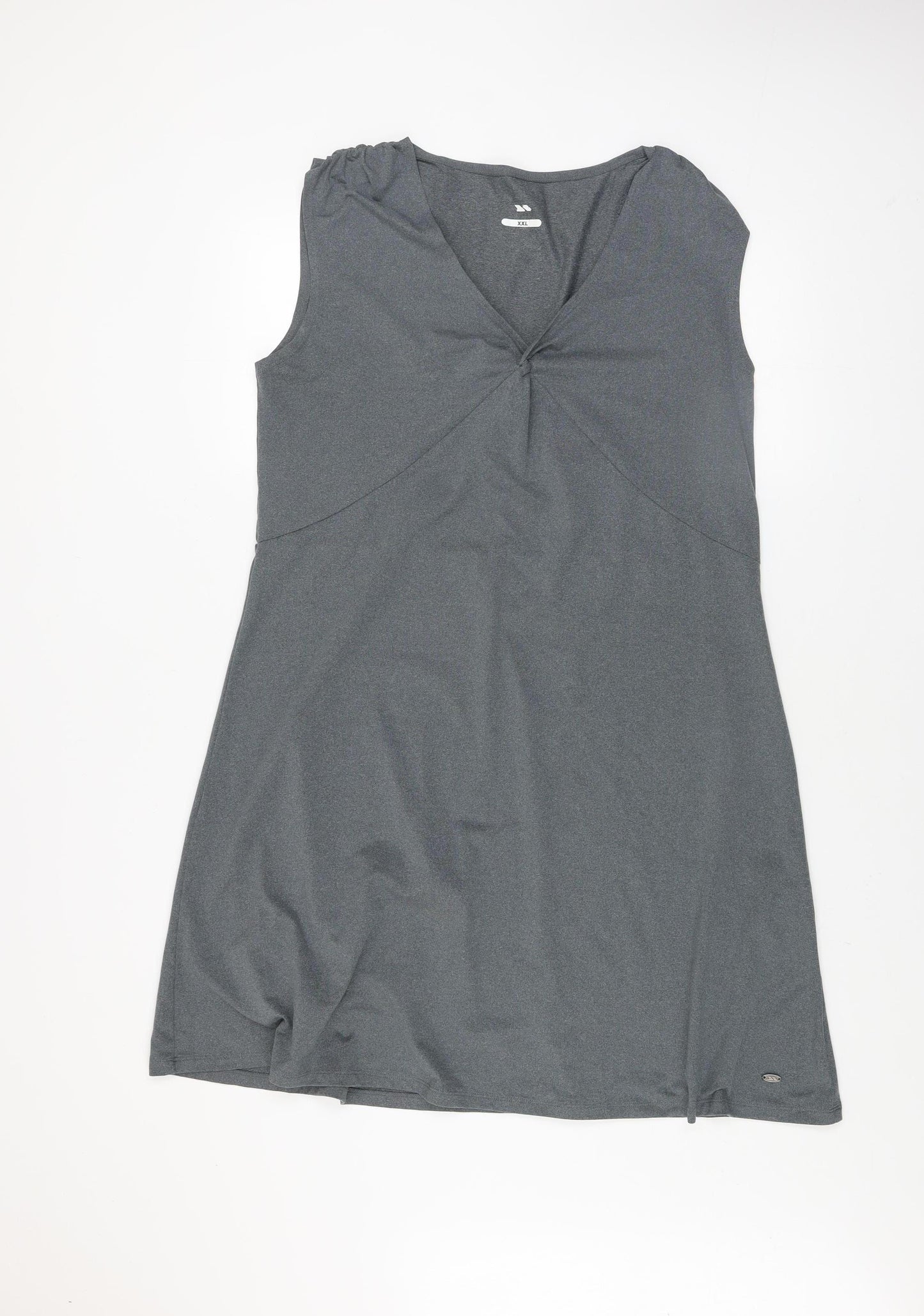 Trespass Women Grey Sleeveless A-Line Jersey Travel Dress XXL