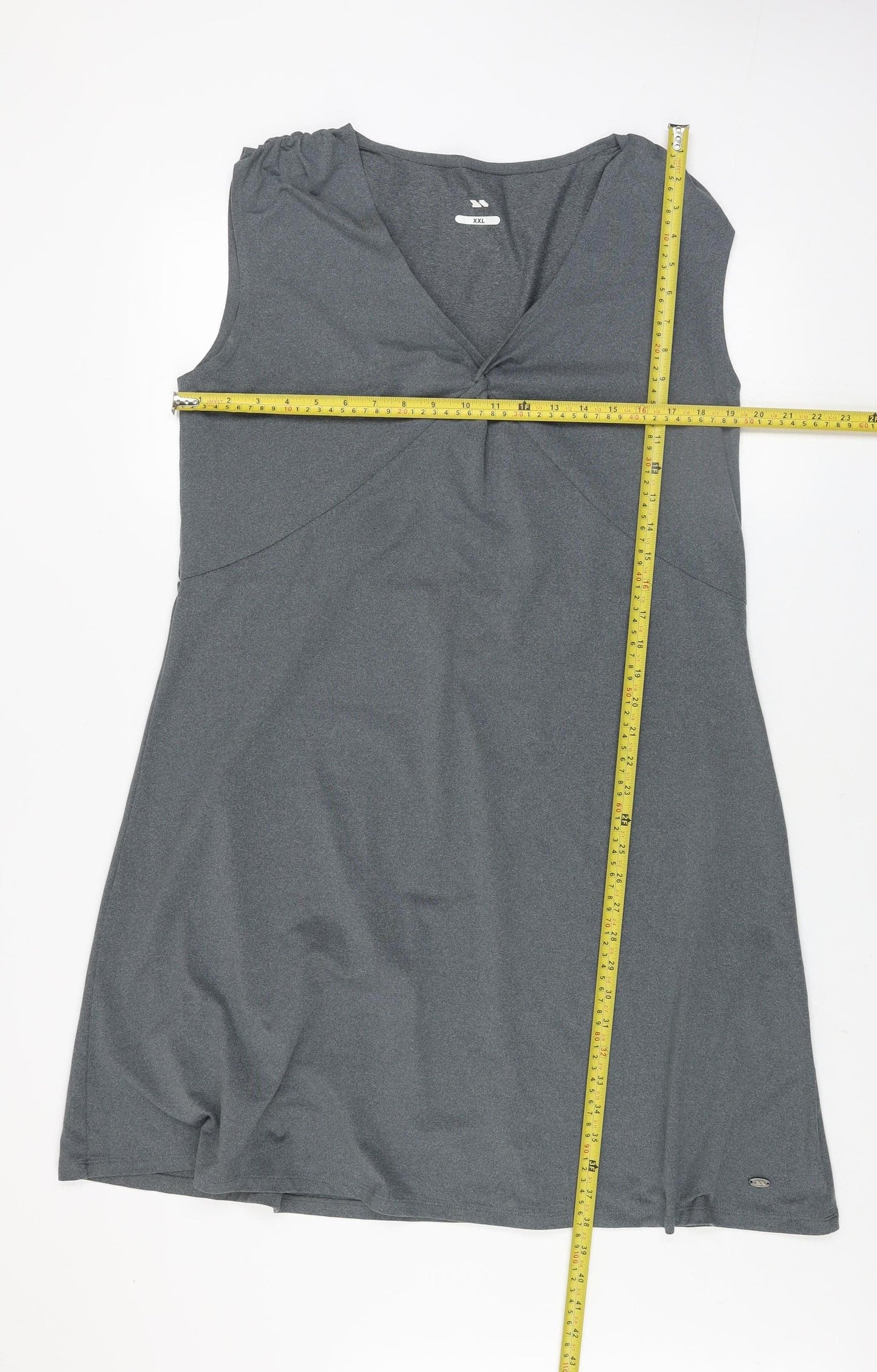 Trespass Women Grey Sleeveless A-Line Jersey Travel Dress XXL