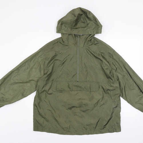 ASOS DESIGN Women’s Petite Green Hooded Anorak Jacket Size 6