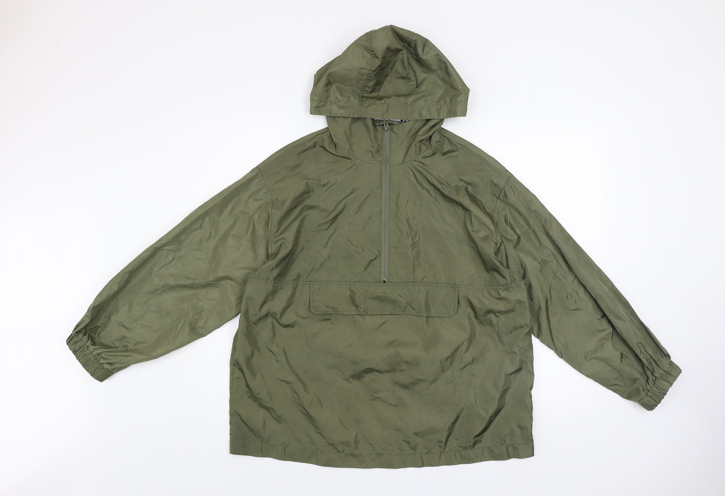 ASOS DESIGN Women’s Petite Green Hooded Anorak Jacket Size 6
