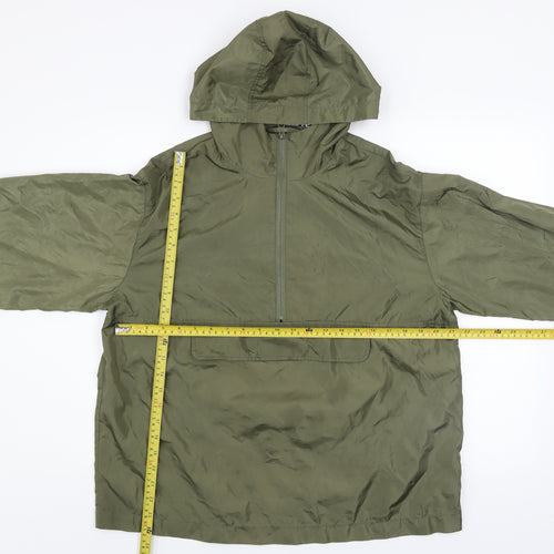 ASOS DESIGN Women’s Petite Green Hooded Anorak Jacket Size 6