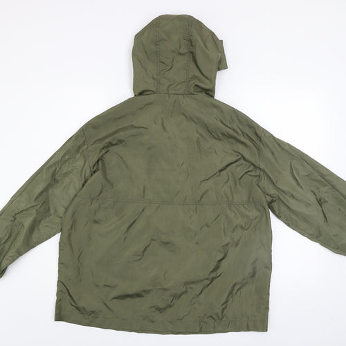 ASOS DESIGN Women’s Petite Green Hooded Anorak Jacket Size 6