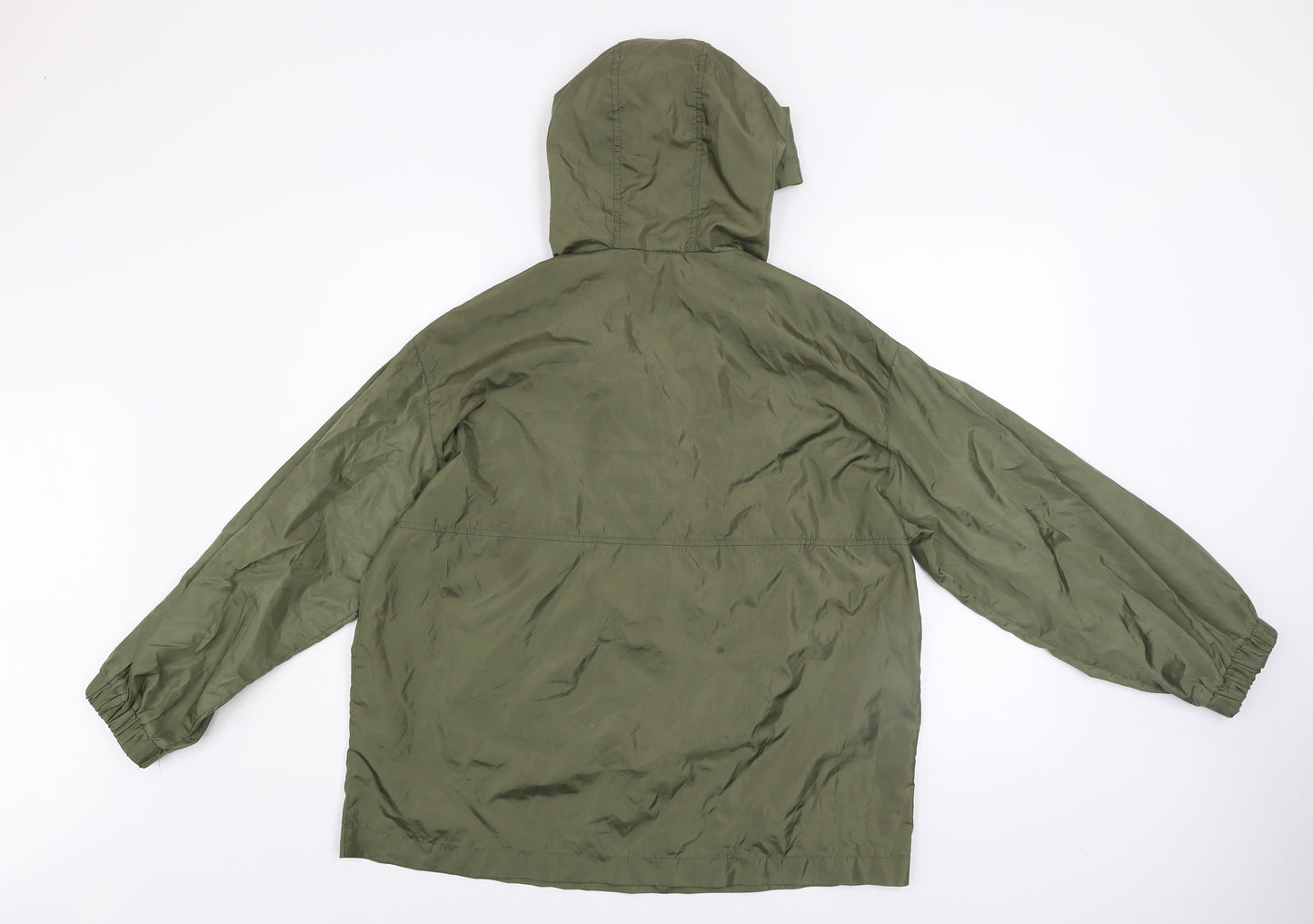 ASOS DESIGN Women’s Petite Green Hooded Anorak Jacket Size 6