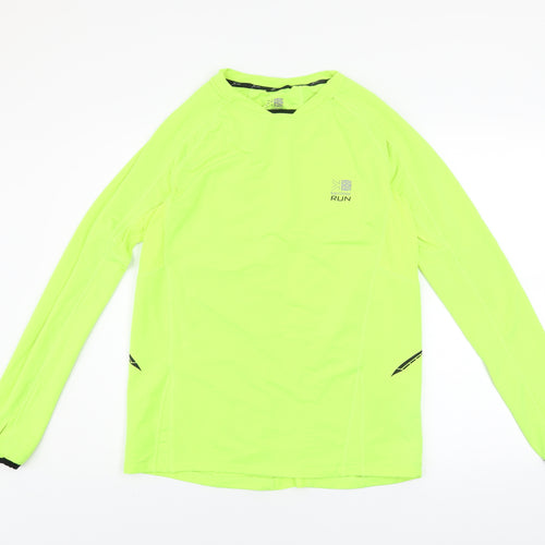 Karrimor Men’s Green X-Lite Long Sleeve Running Top Size M