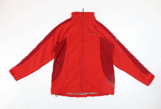 Regatta Women's Red Softshell Jacket Size 16 Windproof Water Resistant