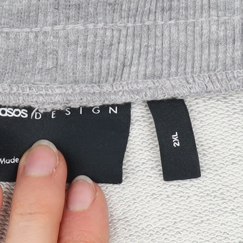 ASOS DESIGN Men's Grey 2XL Jogger Sweatpants Tapered Fit
