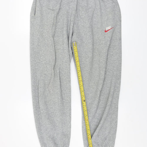Nike Men’s Grey Fleece Sweatpants M Regular Fit Joggers