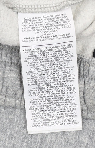 Nike Men’s Grey Fleece Sweatpants M Regular Fit Joggers