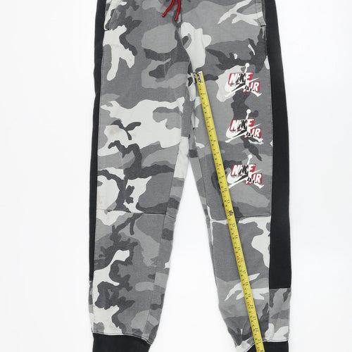 Jordan Boys Grey Camouflage Jogger Trousers 13-15 Years Elastic Waist