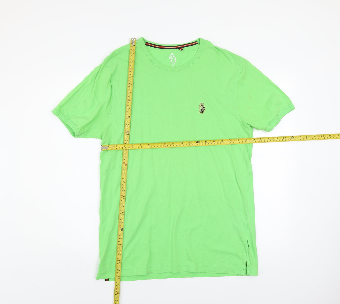 Luke Sport Men's Green Cotton Crew Neck T-Shirt Size L