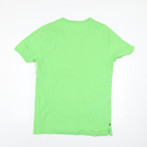Luke Sport Men's Green Cotton Crew Neck T-Shirt Size L