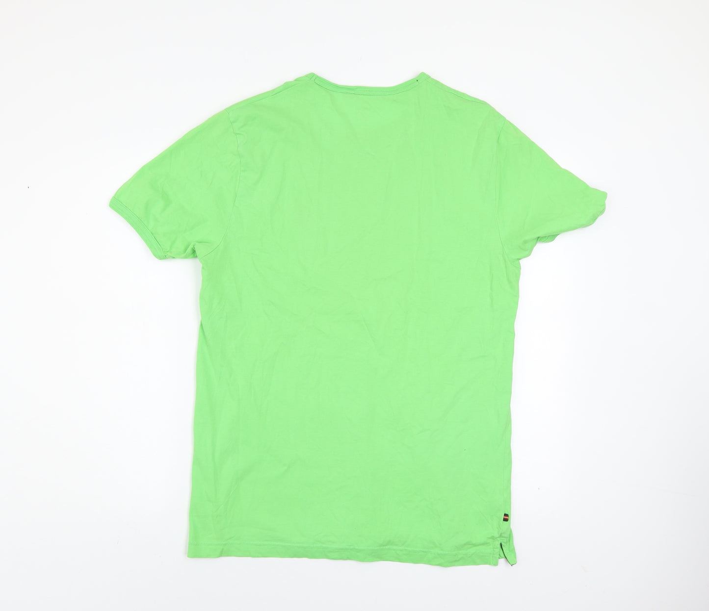 Luke Sport Men's Green Cotton Crew Neck T-Shirt Size L