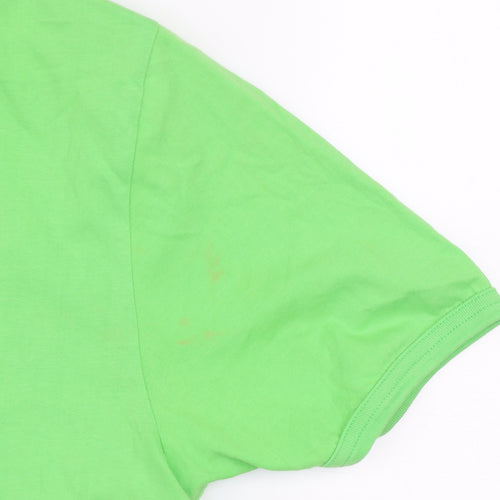 Luke Sport Men's Green Cotton Crew Neck T-Shirt Size L