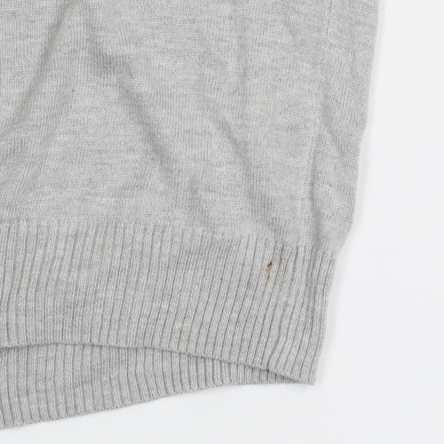 Linea Women Grey Snowflake Pullover Jumper Size L Winter Knit