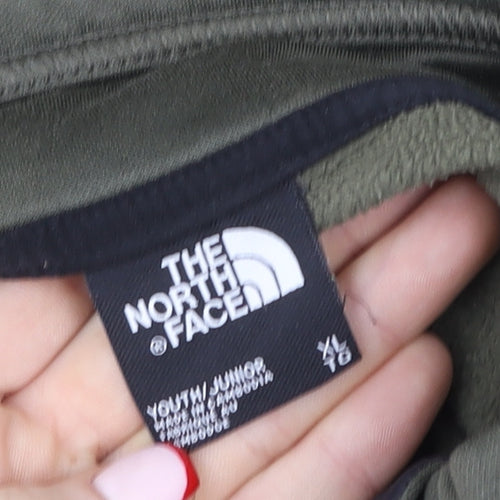 The North Face Boys Green XL Fleece Active Jacket with 1/4 Zip